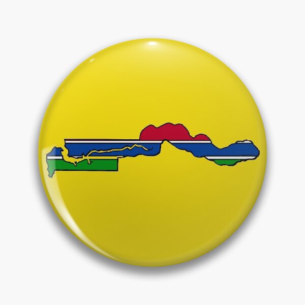 Item preview, Gambia Map With Gambian Flag designed and sold by Havocgirl.