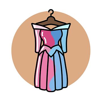 Aurora's blue and pink dress from Sleeping Beauty vector" Sticker for Sale by Created-By-AJC | Redbubble Aurora's blue and pink dress from Sleeping Beauty vector" Sticker for Sale by Created-By-AJC | Redbubble