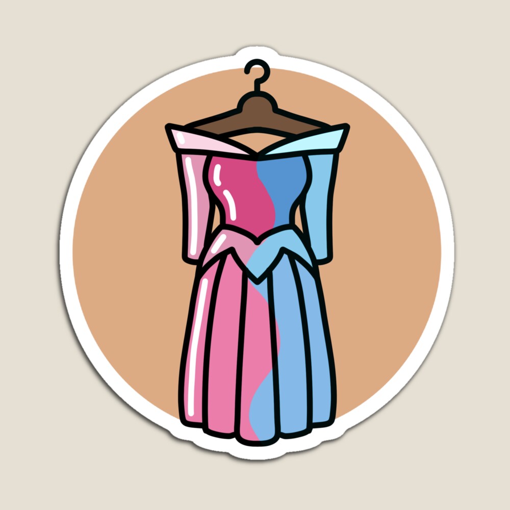 Aurora's blue and pink dress from Sleeping Beauty vector" Canvas Print for  Sale by Created-By-AJC | Redbubble