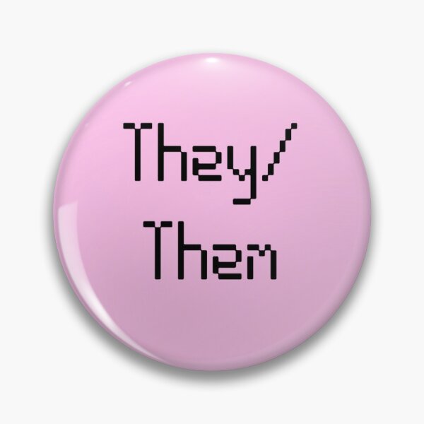 Item preview, They/Them Pastel Pink Pronoun designed and sold by Sikorae.