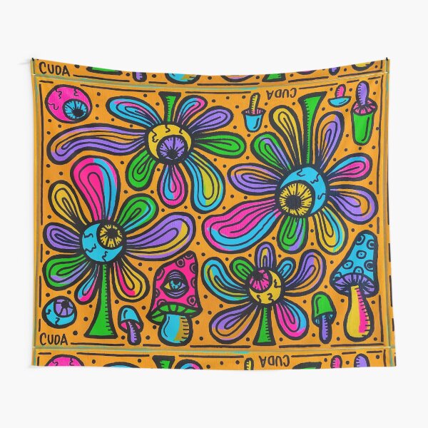 Flower Eyes Tapestry