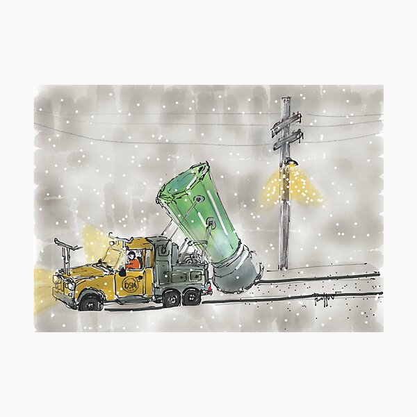 Salt Trucks Photographic Print