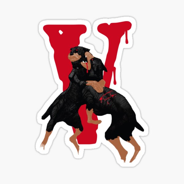 vlone x city morgue Sticker