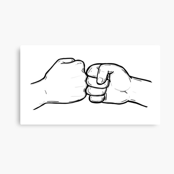 Download Fist Bump Mma Bjj Canvas Print By Laurencub Redbubble