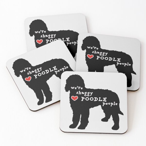 Item preview, Shaggy Poodle people - teddy bear dog - Standard Poodle - Poodle family - natural Poodle designed and sold by smooshfaceutd.