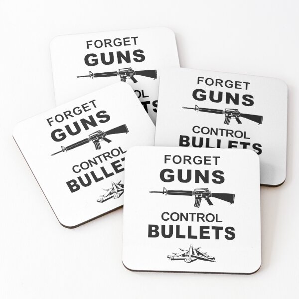 Item preview, Forget Guns Control Bullets designed and sold by Fighting Words Designs.