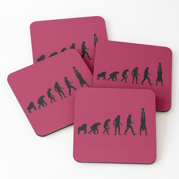 Item preview, The evolution of man till he gets upside down (black). designed and sold by arrogantdesign.