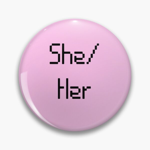 Item preview, She/Her Pronoun Pink designed and sold by Sikorae.