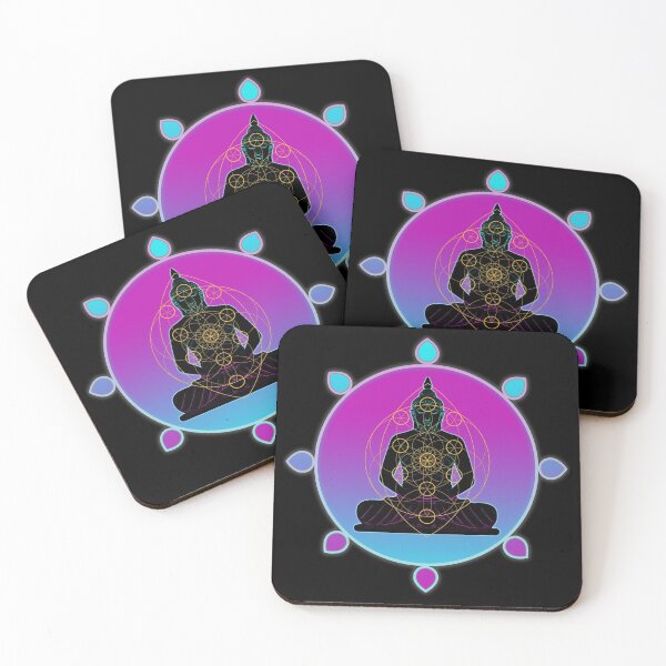 Item preview, Sitting Buddha 8 Fold Path Circle Tree of Life Flower Petals  designed and sold by Serro Design.