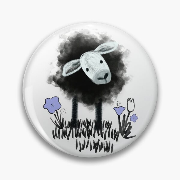 Item preview, Black Sheep on Periwinkle designed and sold by Christine Philbrick.