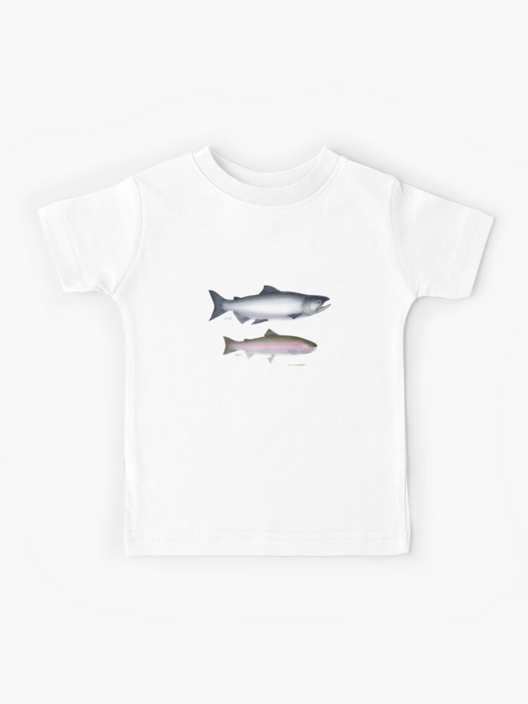Chinook Salmon and Rainbow Trout Kids T-Shirt for Sale by Michael Comfort