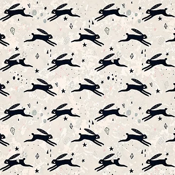 Artwork thumbnail, Run Rabbit Run: Marble Pattern by Amanda-Lakey