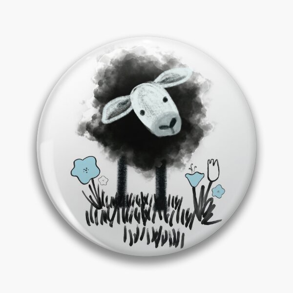 Item preview, Black Sheep on Aqua designed and sold by Christine Philbrick.