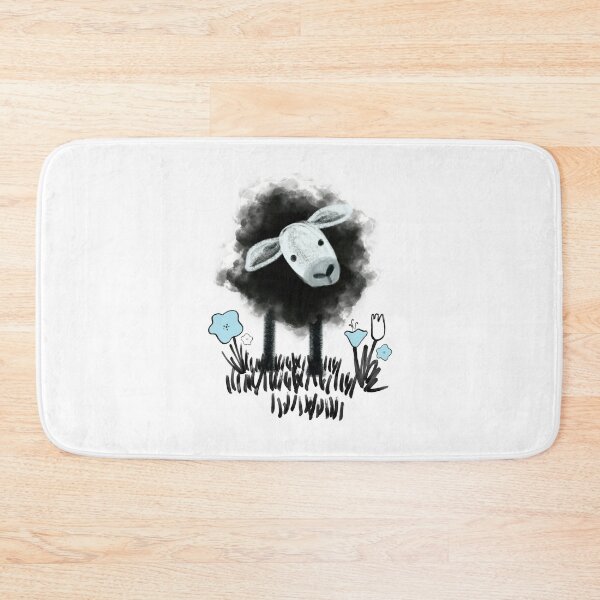 Item preview, Black Sheep on Aqua designed and sold by Christine Philbrick.