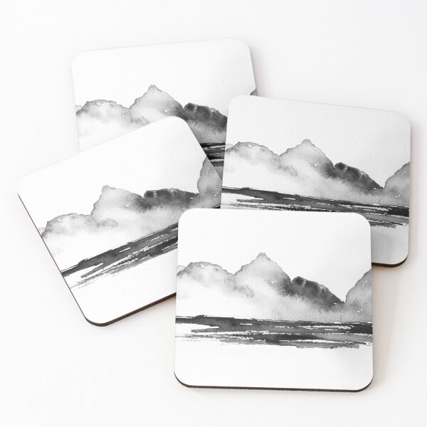 Item preview, Abstract Mountains Minimalist Print  designed and sold by WatercolorFinds.