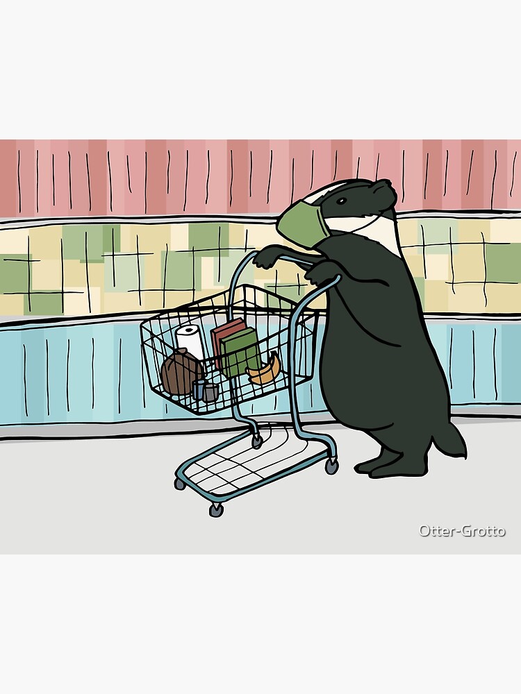 Badger on a Quick, Safe Trip Through the Supermarket by Otter-Grotto