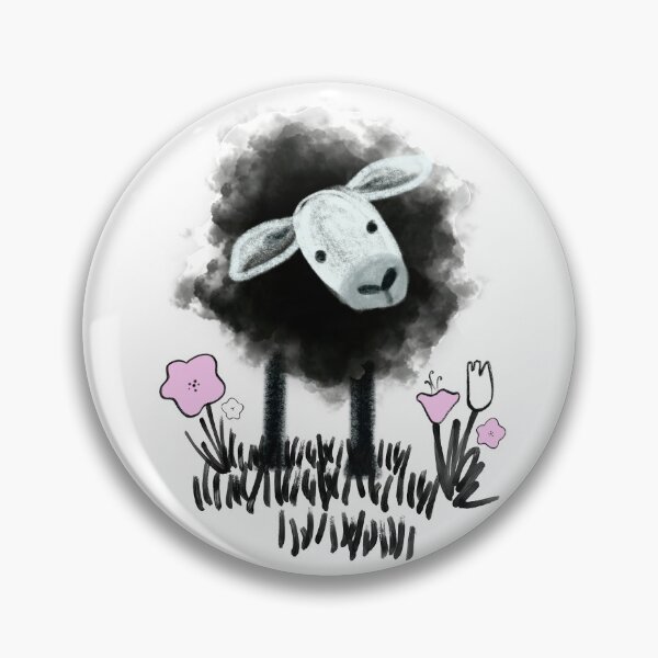 Item preview, Black Sheep on Lilac designed and sold by Christine Philbrick.