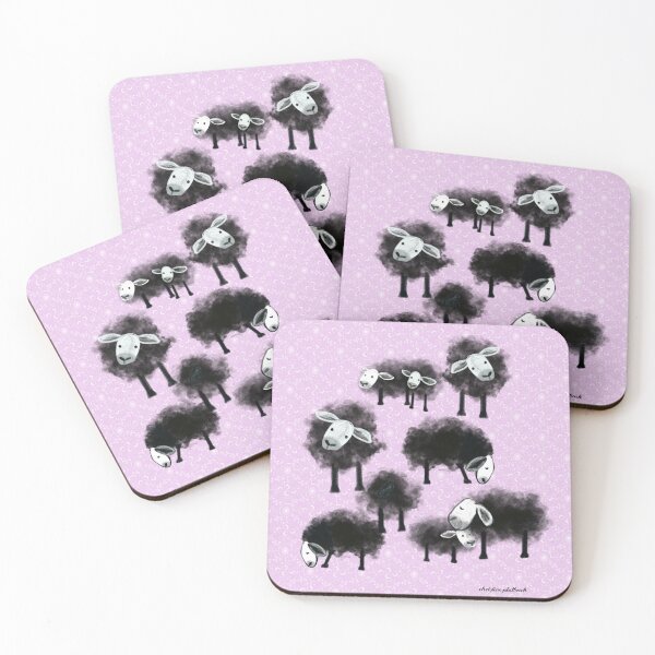 Item preview, Black Sheep on Lilac designed and sold by Christine Philbrick.