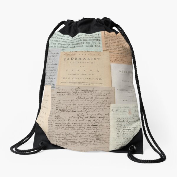 Alexander Hamilton Papers Collection Drawstring Bag