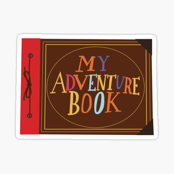 My Adventure Book Illustration Sticker for Sale by andmoore