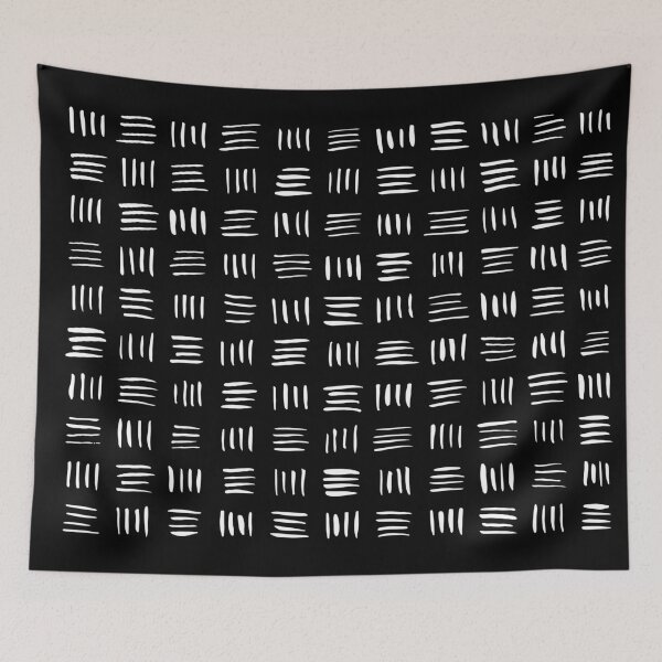 Item preview, Lines on Lines // White designed and sold by RosewallPrints.
