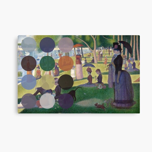 A Sunday Afternoon on the Island of La Grande Jatte Modernized Canvas Print