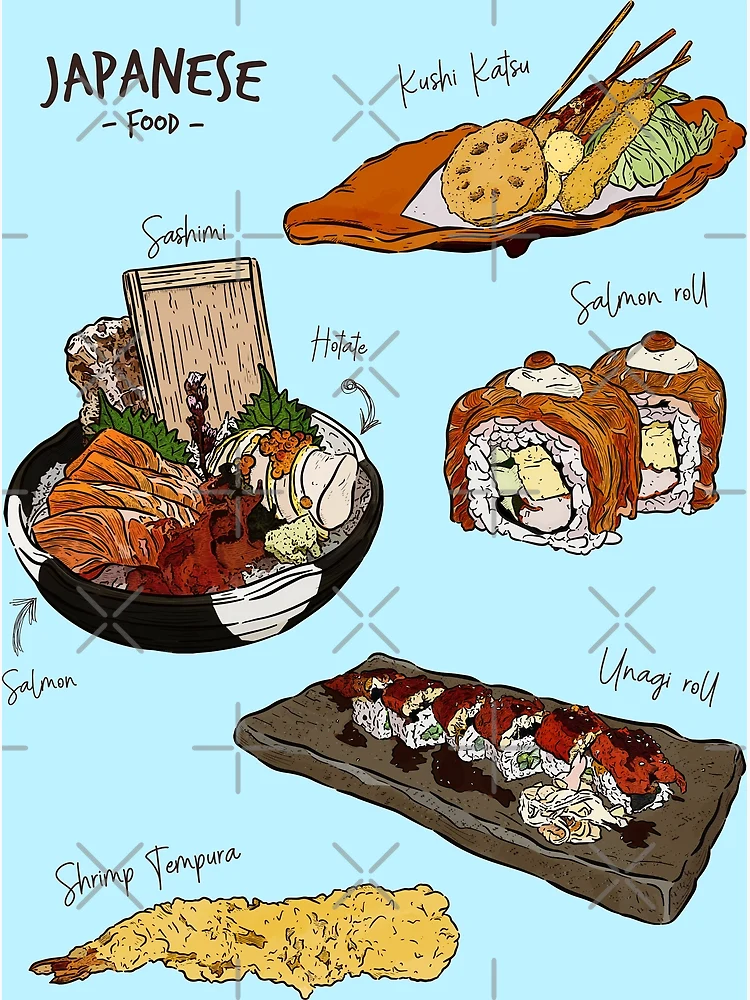 Sushi Lovers Gift, Sushi Guide Illustration, Vintage Style, Illustration  Art Print, Home Decor, Foodie, Poster, Japanese Food, Gift Idea