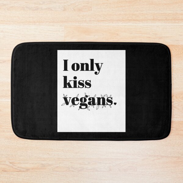 Item preview, I only kiss vegans /w white background designed and sold by brigach.
