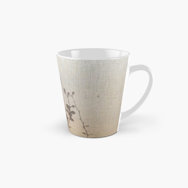 Silhouette of a Spring Flower on Muslin Cloth Tall Mug