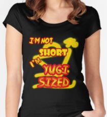 I'm not short, I'm Yugi Sized! Women's Fitted Scoop T-Shirt