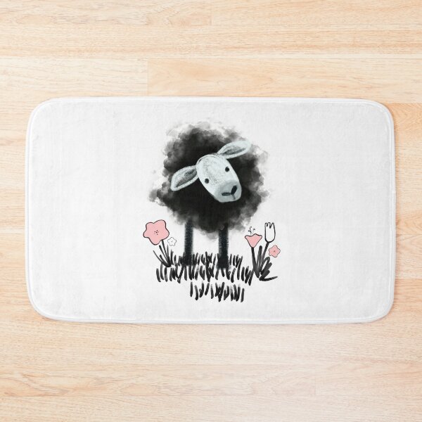 Item preview, Black Sheep in Peachy-Pink Pasture designed and sold by Christine Philbrick.