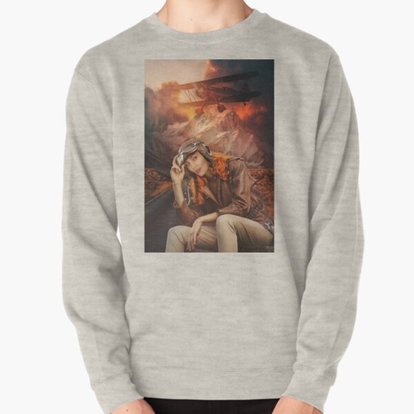 Amelia EarHaught - Wynonna Earp Nicole Haught Fan Art Aviator Pullover Sweatshirt