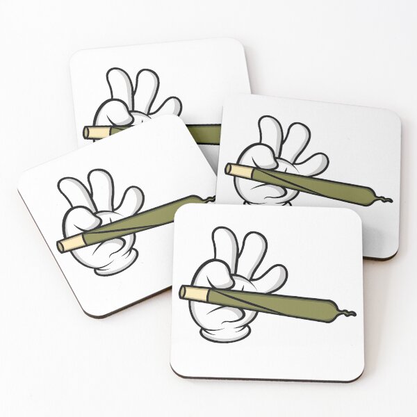 Item preview, Micky hand with a joint designed and sold by AttitudeGraphic.