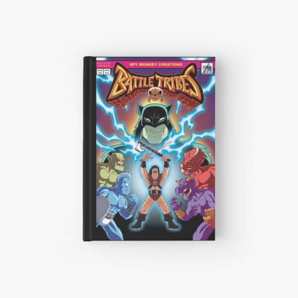 Battle Tribes Illustration - Comic Style Hardcover Journal
