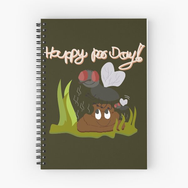 Item preview, Flies on smiling, smelly poo funny cartoon designed and sold by siwabudda.