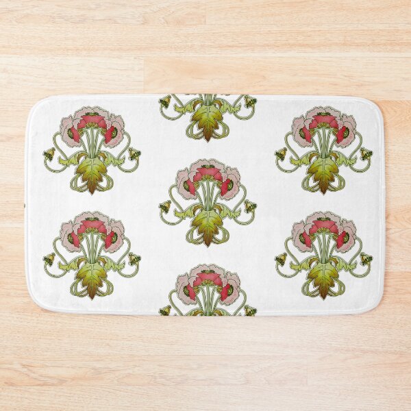 Item preview, Art Nouveau Vintage Floral Poppy Art designed and sold by JackCurtis1991.