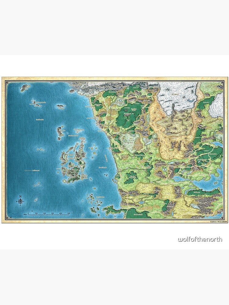 Disover Faerûn map Tapestry