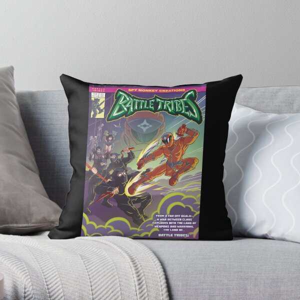 Battle Tribes - Enter the Ninja! Throw Pillow