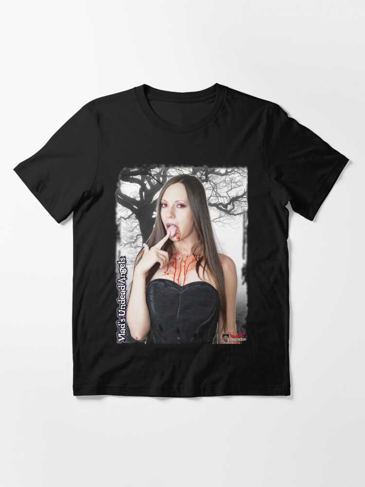Alternate view of Live Undead Angels: Vampiress Eve - I Won't Bite - No Text Version Essential T-Shirt