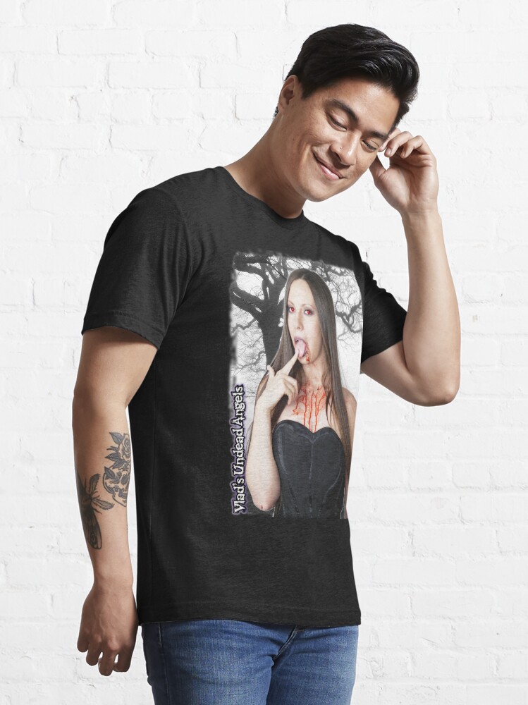 Alternate view of Live Undead Angels: Vampiress Eve - I Won't Bite - No Text Version Essential T-Shirt