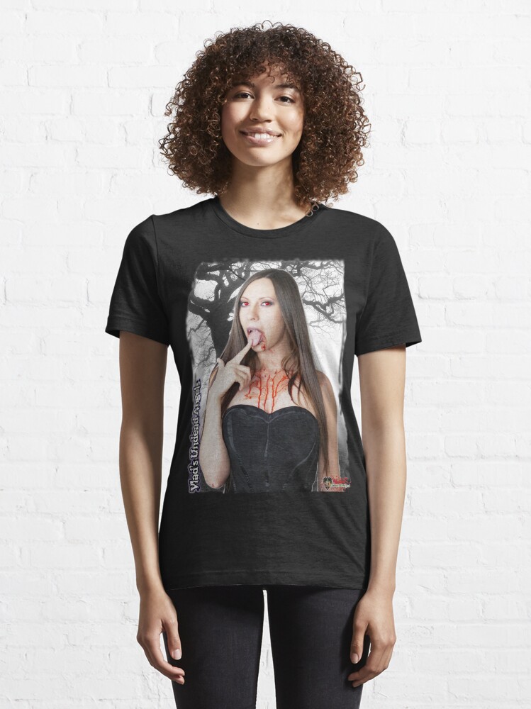 Alternate view of Live Undead Angels: Vampiress Eve - I Won't Bite - No Text Version Essential T-Shirt