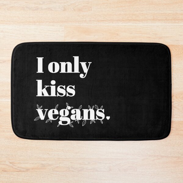Item preview, I only kiss vegans - white lettering designed and sold by brigach.