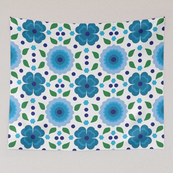 Item preview, Lala Clover Doodle Teal designed and sold by LalaDoodleBug.