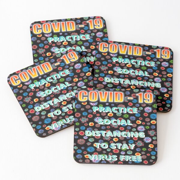 Item preview, Covid-19 Practice Social distancing. No Virus  designed and sold by jayne0524.