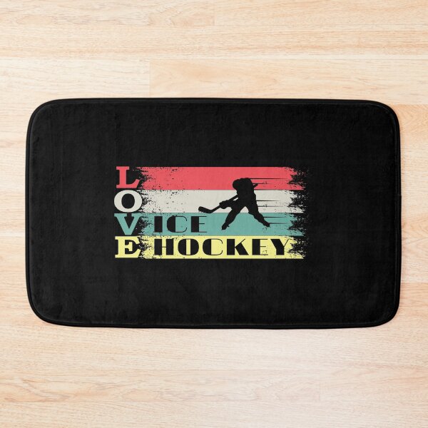 Item preview, Vintage Retro Love Ice Hockey Silhouette Distressed Gift designed and sold by thehafdesigner.