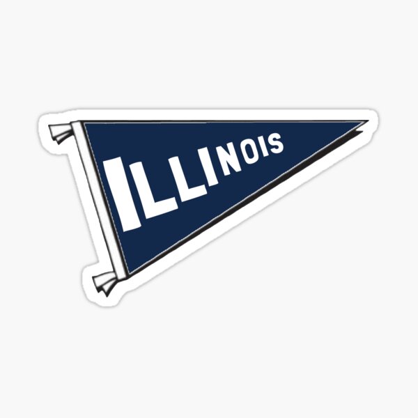 Item preview, Illinois Pennant Flag designed and sold by Designs By S&C.