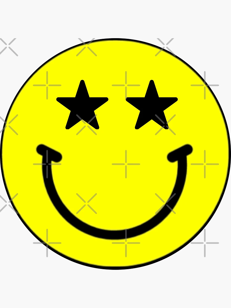 Smiley Face with Star Eyes