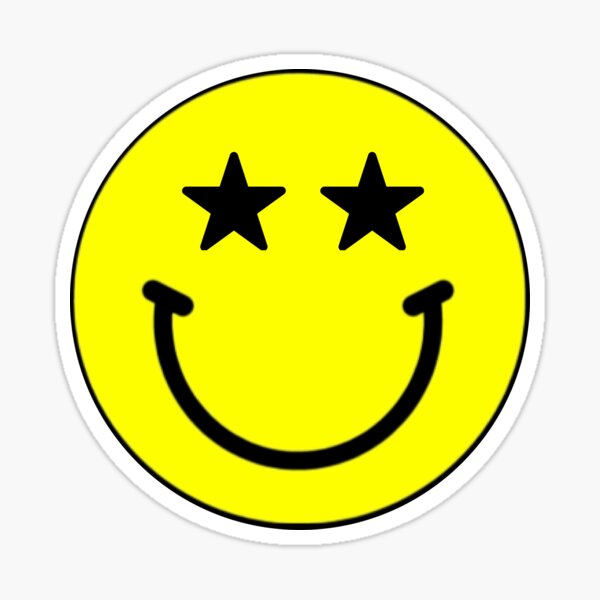 Smiley Face with Star Eyes