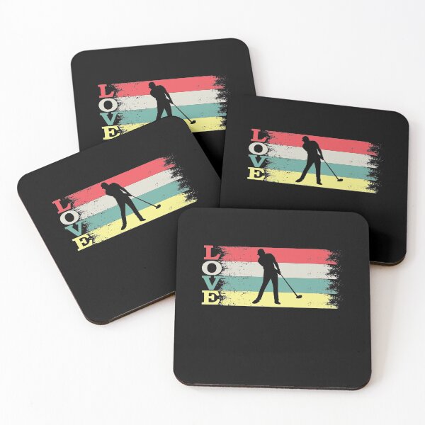 Item preview, Vintage Retro Love golfing and golf Silhouette Distressed Gift designed and sold by thehafdesigner.
