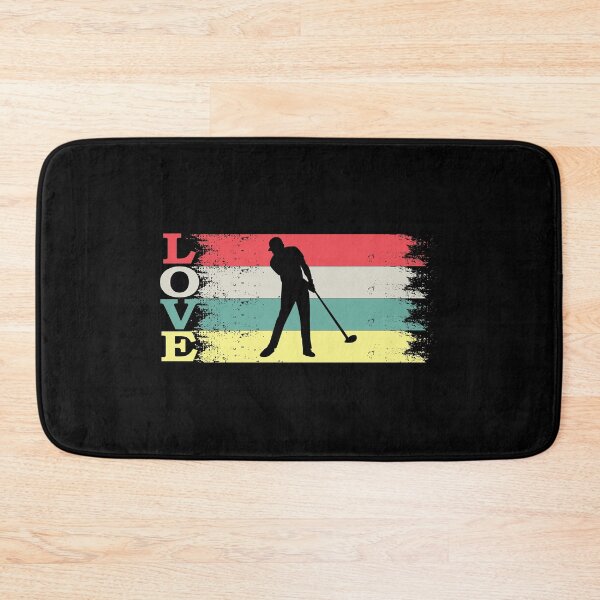 Item preview, Vintage Retro Love golfing and golf Silhouette Distressed Gift designed and sold by thehafdesigner.